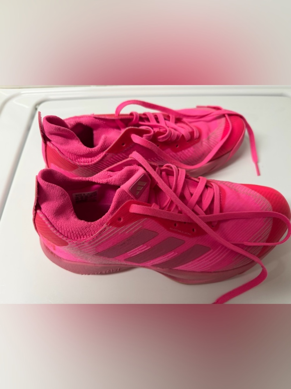 adidas Hot Pink Slip-On Training Sneakers